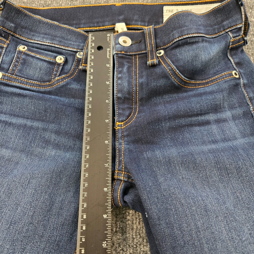 Rag & Bone NY Skinny Jeans Bedford Dark Wash Denim Size 26 Made in USA CleanGirl - Picture 5 of 12